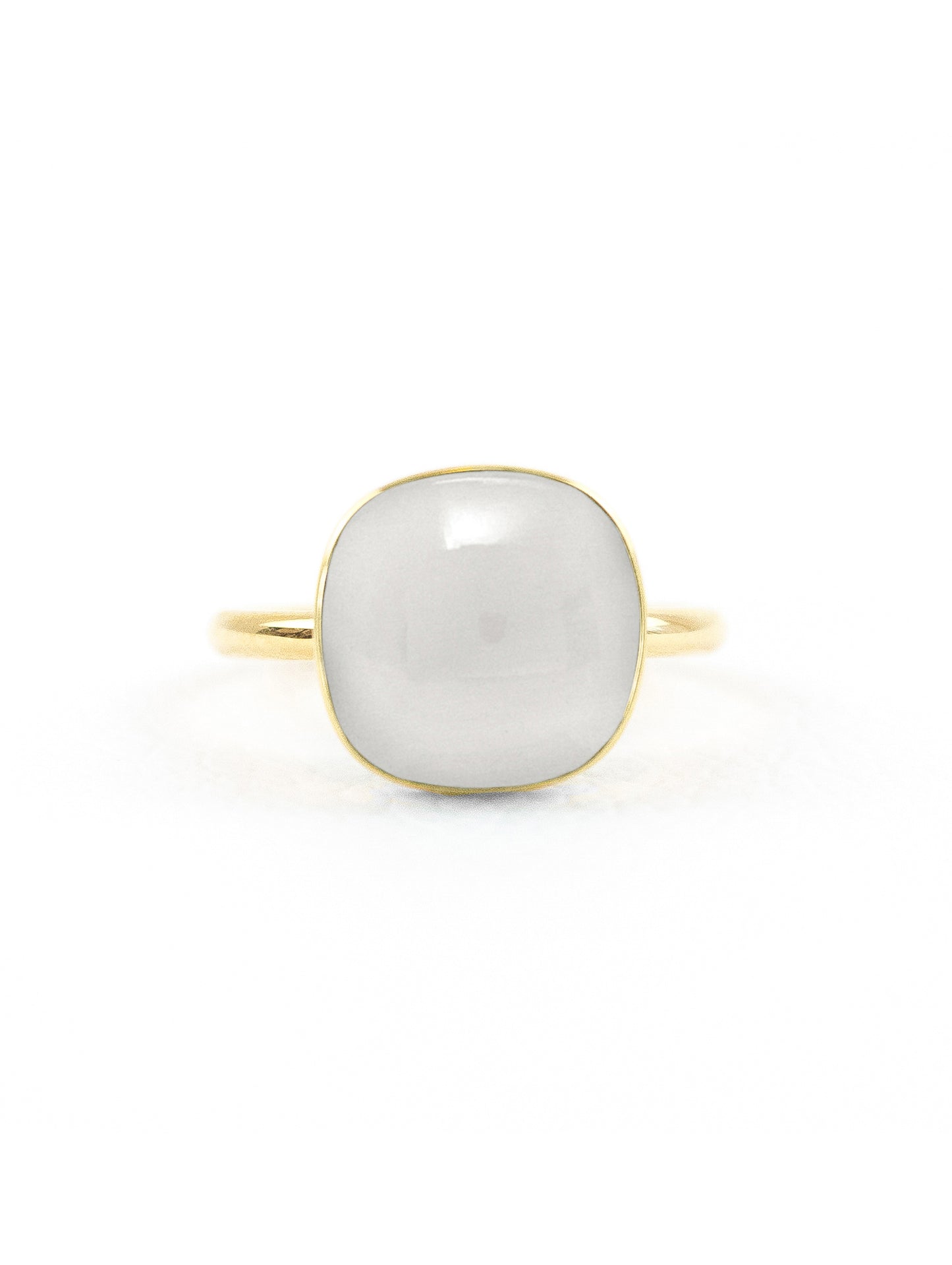 Jelly Grey Ring | Yellow Chalcedony Ring | juliettedujacob