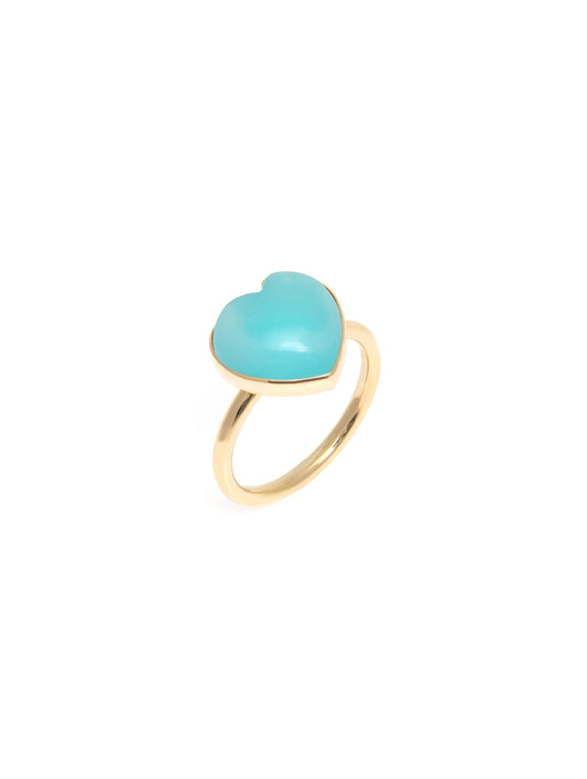 Aqua Heart Ring | Blue Heart Ring | juliettedujacob