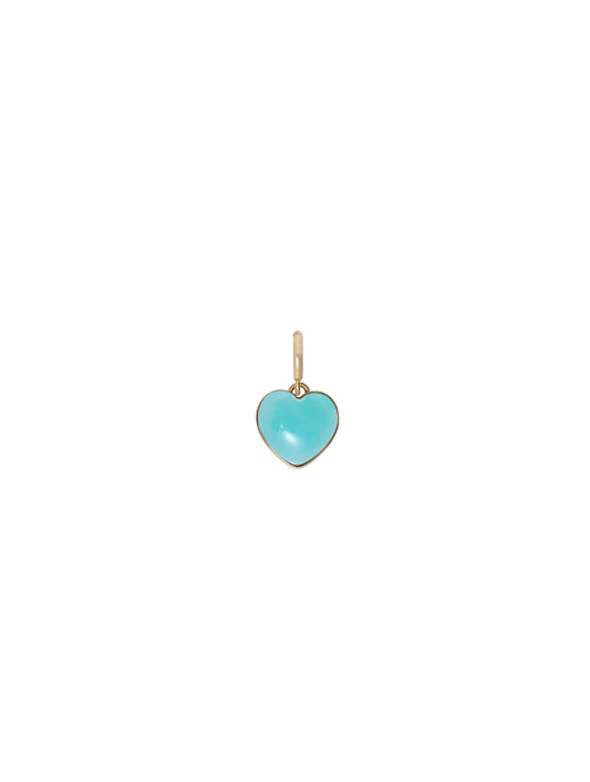 Aqua Heart Charm | Heart Charm & Pendant | juliettedujacob