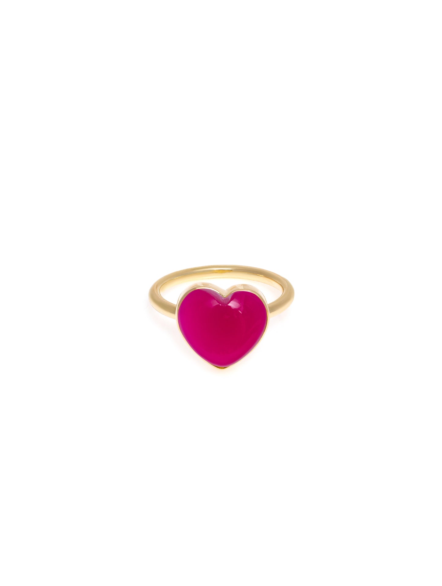 Pink Chalcedony Ring | Gold Chalcedony Ring | juliettedujacob