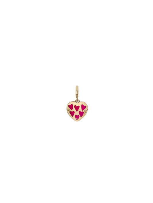 Pink Heart Charm | Heart Charm Pendant | juliettedujacob