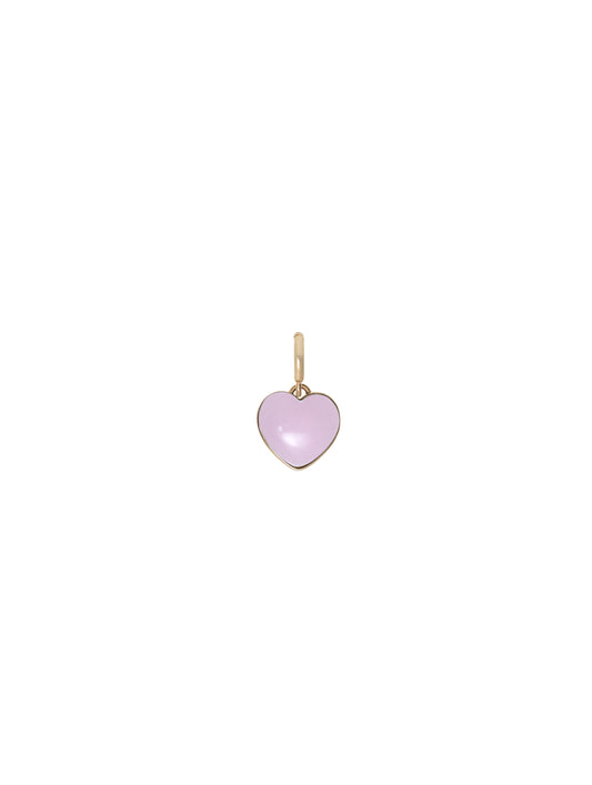 Chalcedony Heart Pendant | Rose Heart Charm | juliettedujacob