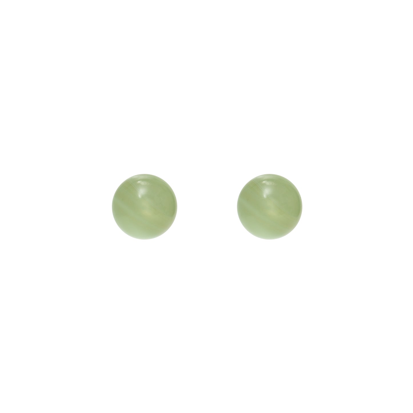 Green Stud Earrings | Gold Stud Earrings | juliettedujacob