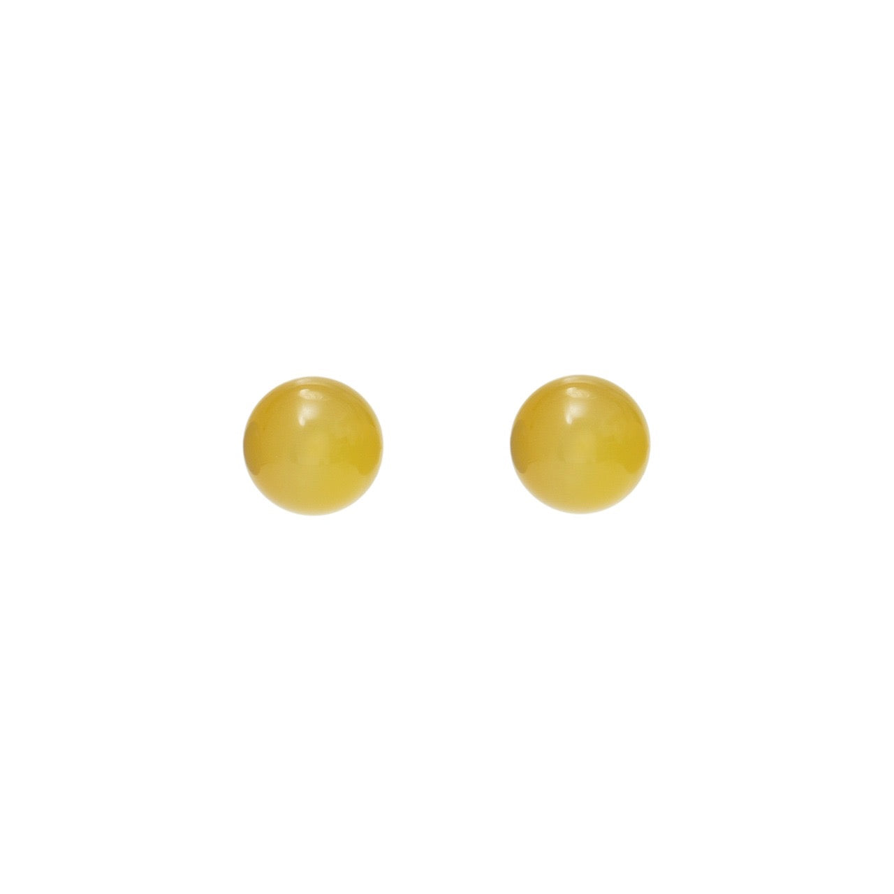 Cotton Candy Earrings | Yellow Stud Earrings | juliettedujacob