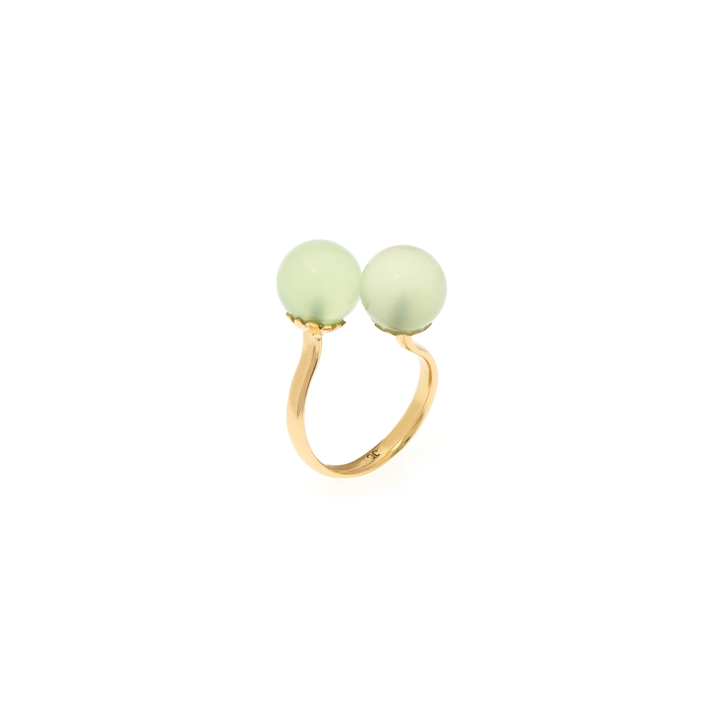 Green Twisted Ring | Eternity Twisted Ring | juliettedujacob