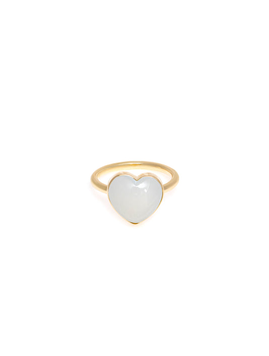 White Heart Ring | White, Onyx Family | juliettedujacob