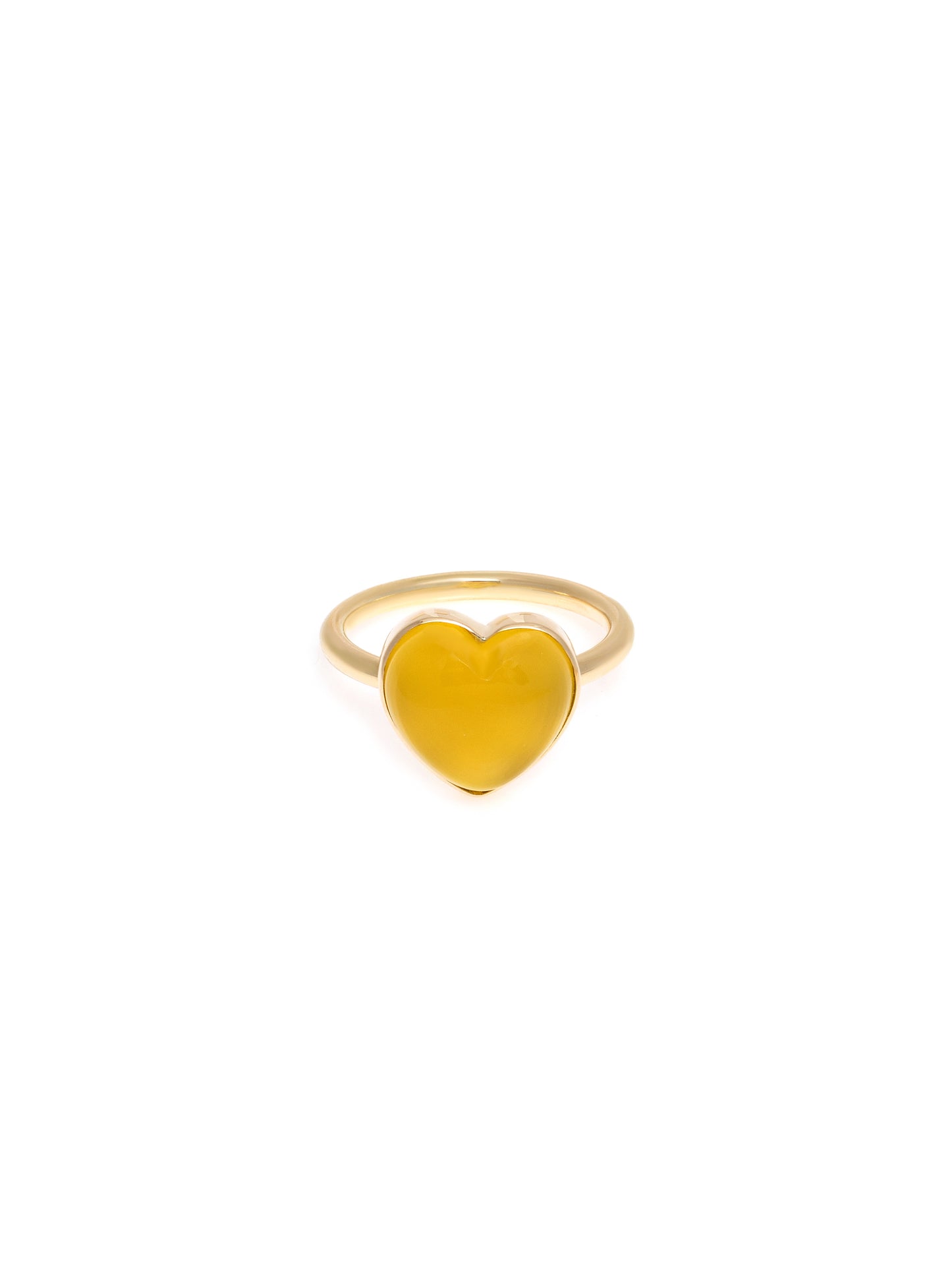 Cocktal Heart Ring | Yellow Heart Ring | juliettedujacob