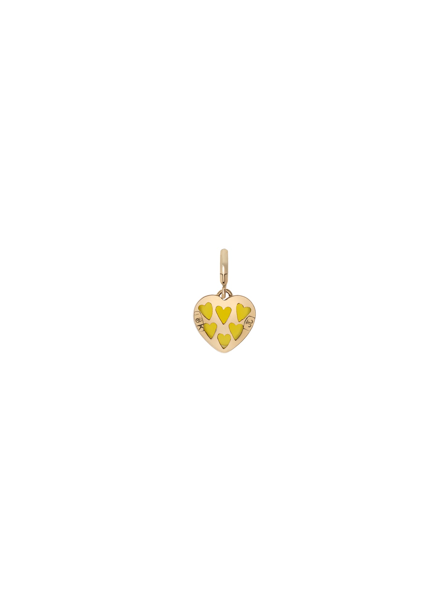 Carat Clasp Charm | Yellow Heart Charm & Pendant | juliettedujacob