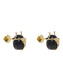 Ladybug Black Agate Earring