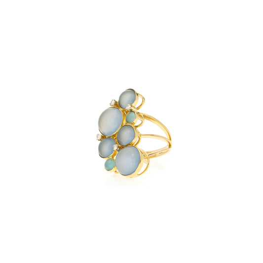 Cabochon Cotton Ring | Blue Cotton Ring | juliettedujacob