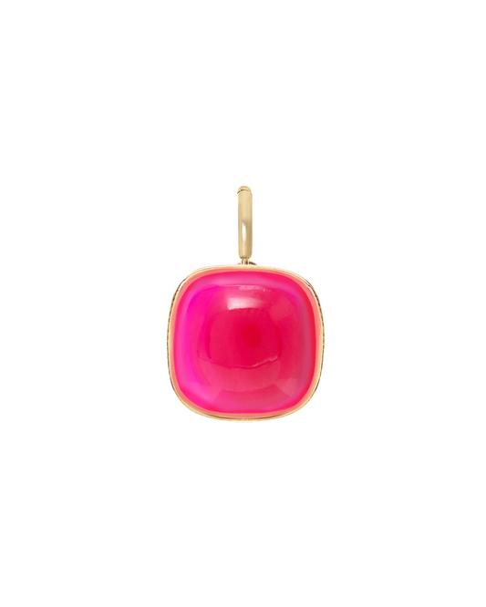 Jelly Pink Pendant | Chalcedony Charm & Pendant | juliettedujacob