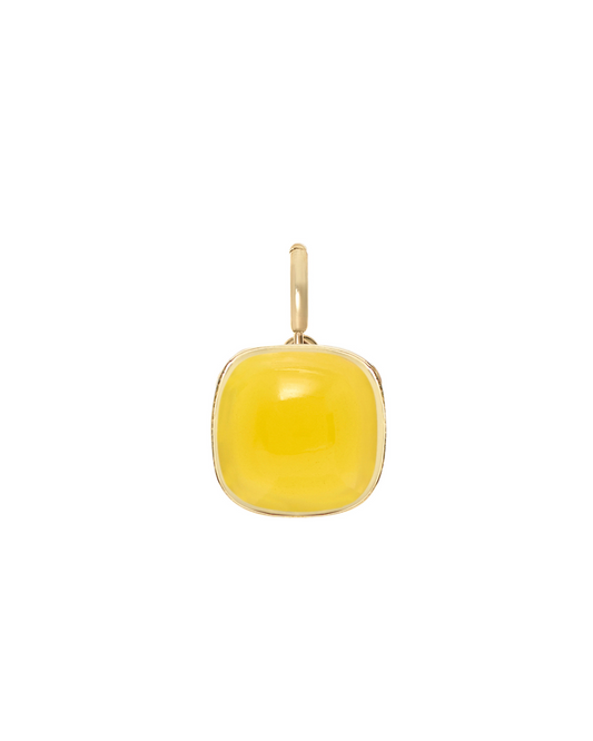 Jelly Chalcedony Charm | Yellow Charm & Pendant | juliettedujacob