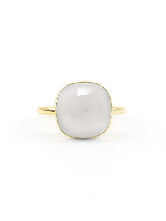 Jelly Grey Ring | Yellow Chalcedony Ring | juliettedujacob