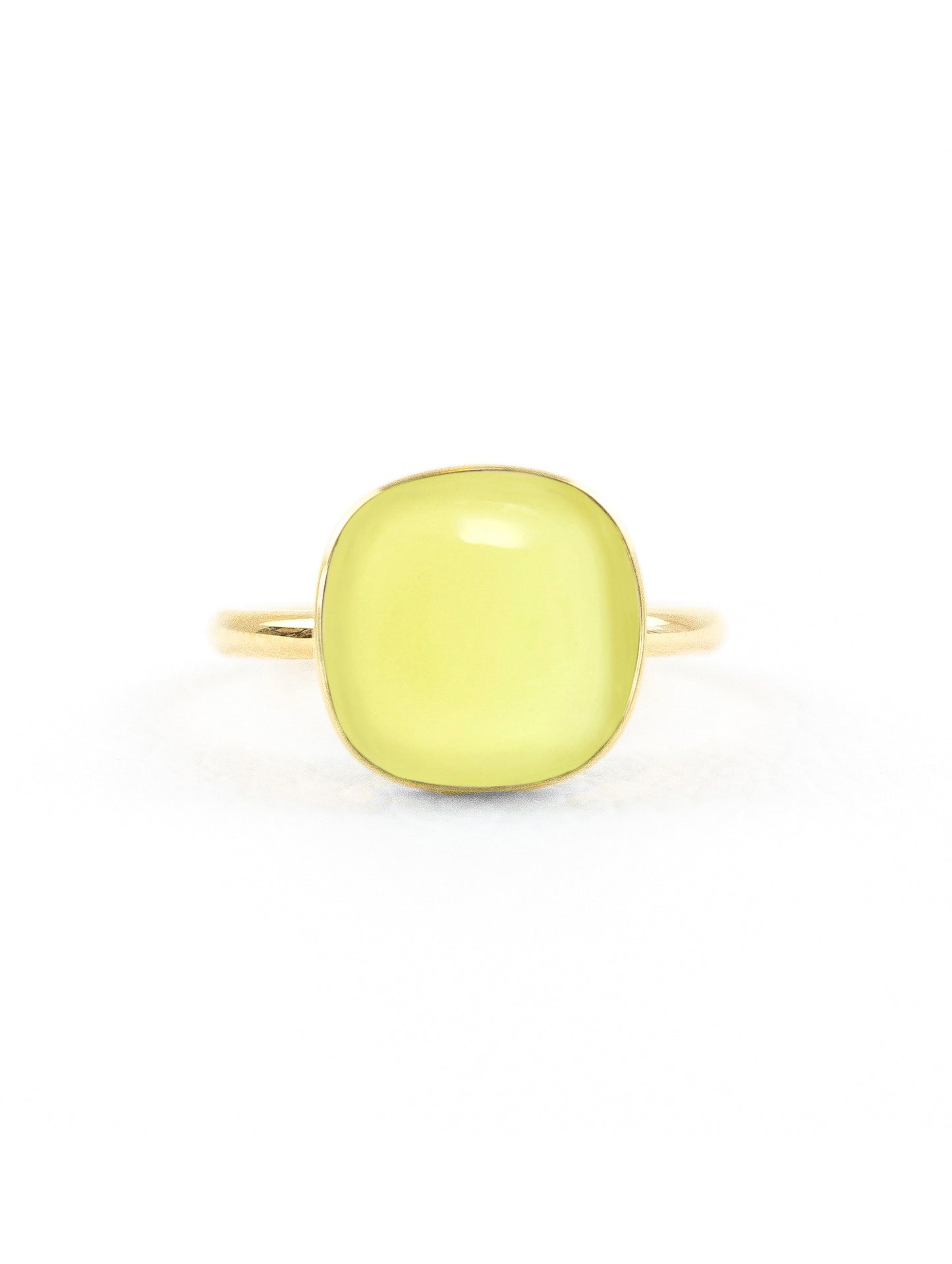 Jelly Lemon Chalcedony Ring