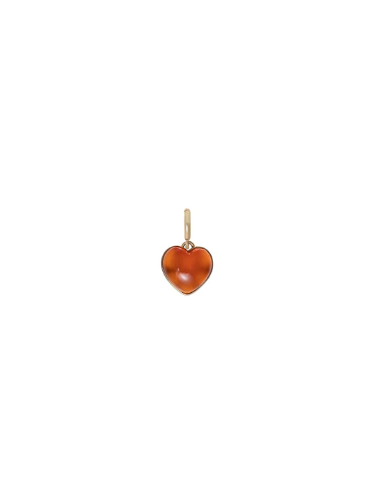 Orange Heart Pendant
