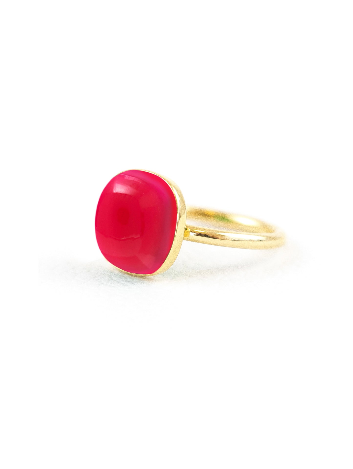 Jelly Pink Chalcedony Ring