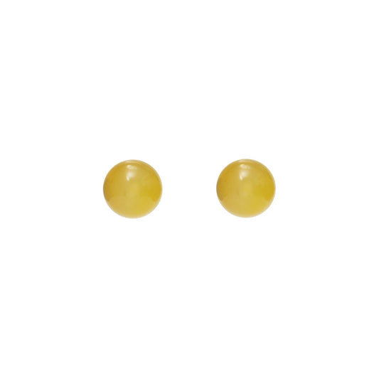 Cotton Candy Earrings | Yellow Stud Earrings | juliettedujacob