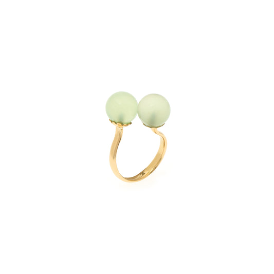 Green Twisted Ring | Eternity Twisted Ring | juliettedujacob