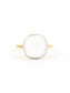 Jelly White Chalcedony Ring