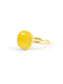 Jelly Yellow Chalcedony Ring